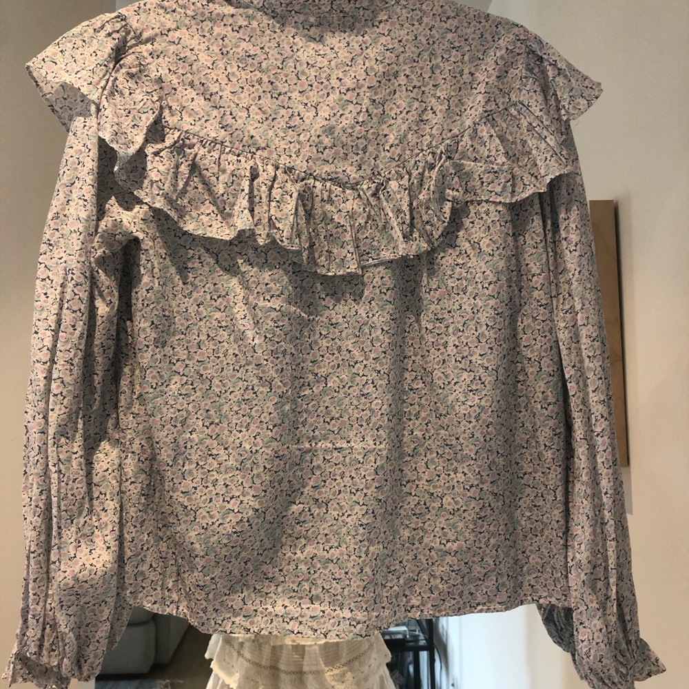 Loveshackfancy Ruffle Printed Top - image 4